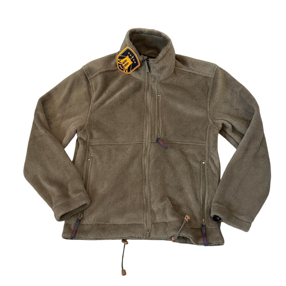 NEW BAF Brooklyn Armed Forces Jacket Mens Small Cold Weather Fleece Brown
